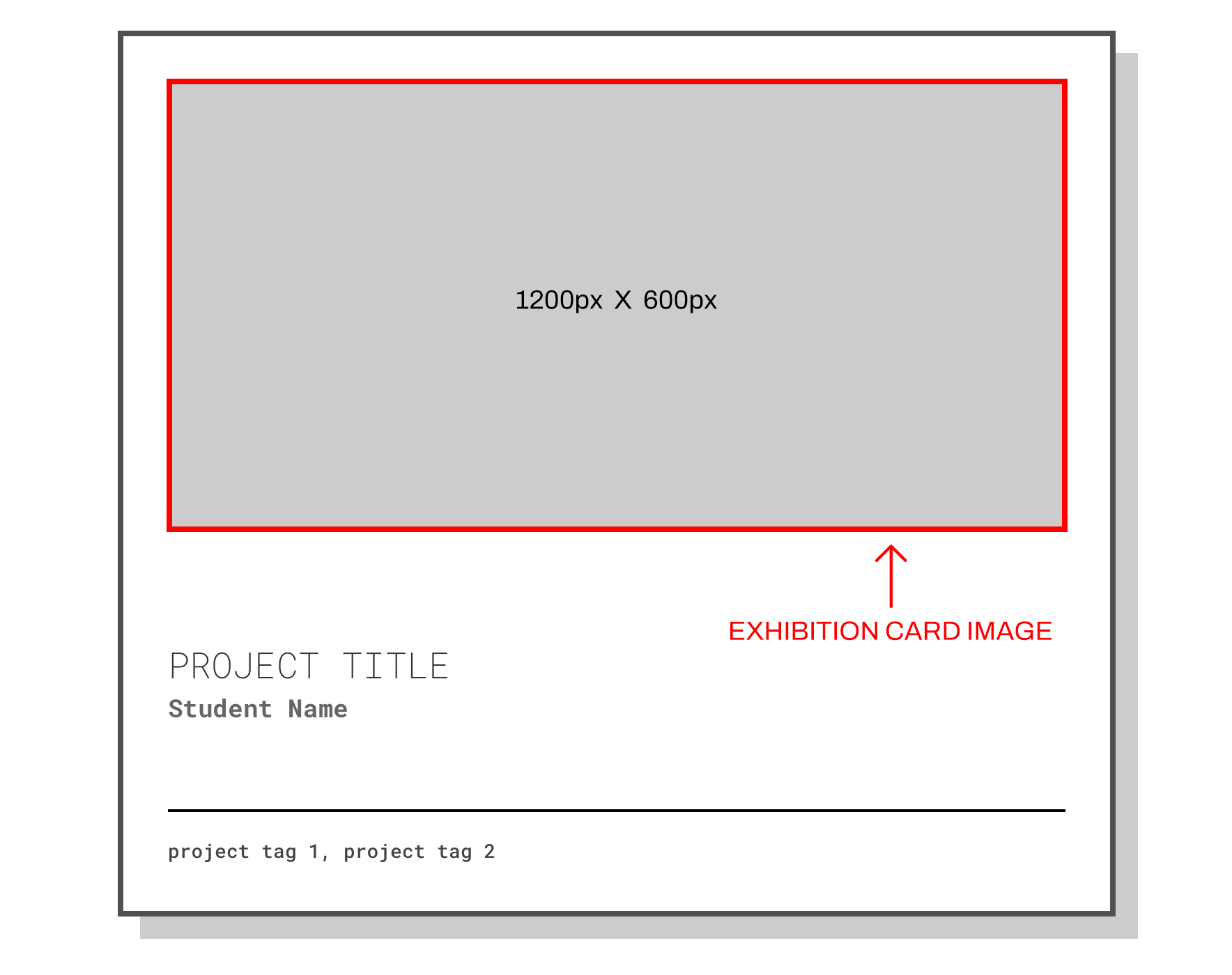 exhibition card example image
